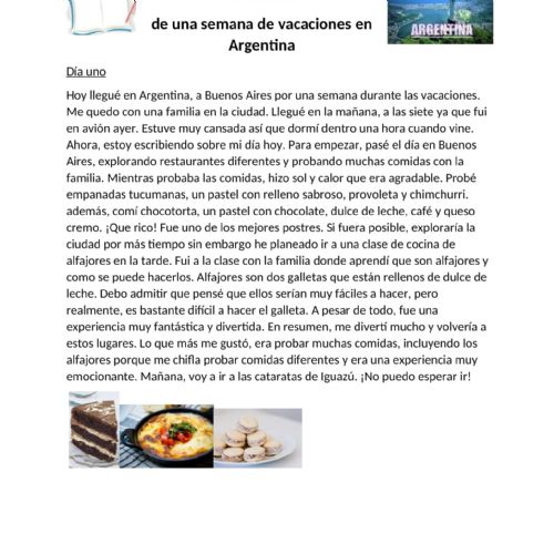 Diaries from Argentina